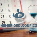 Éphéméride du jour