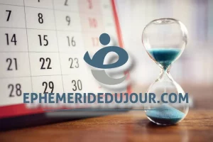 Éphéméride du jour