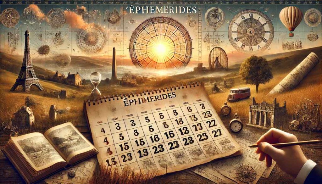 ephemeride à travers le temps