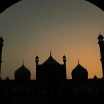 Ramadan mosquée coucher de soleil