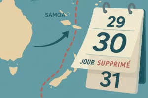 Samoa ce 30 décembre 2011 supprimé !