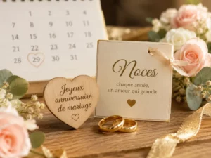 Anniversaire de mariage - Liste des noces