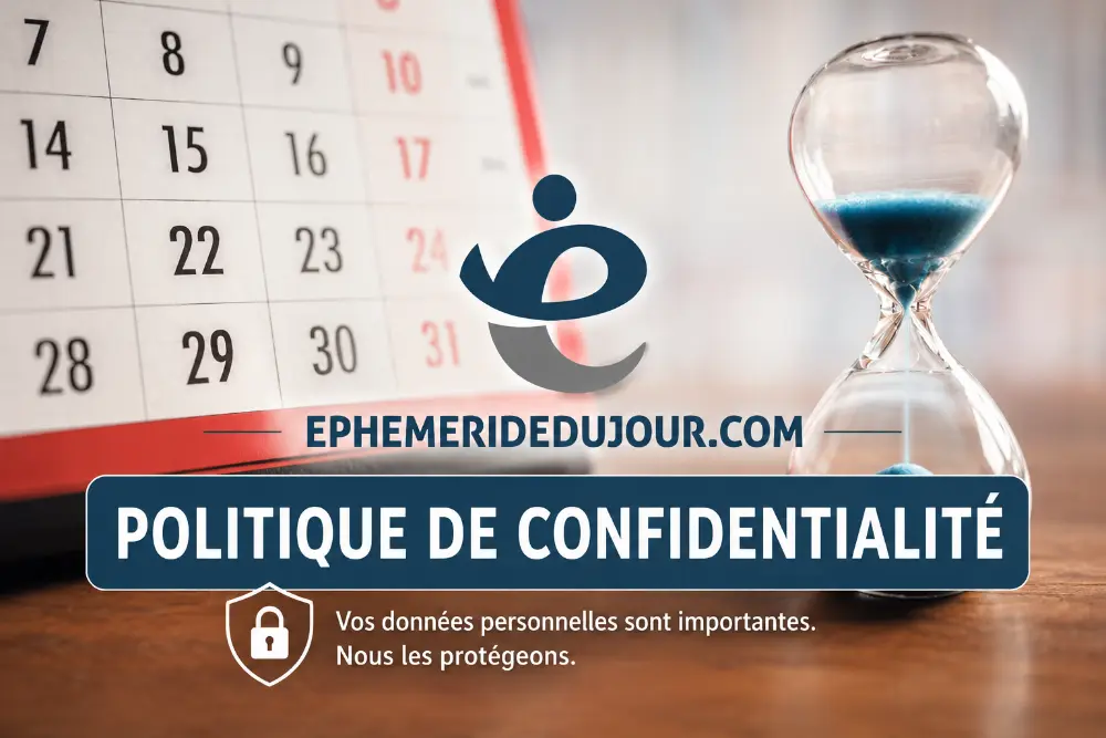 Politique de confidentialité - Ephéméride du Jour