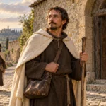 Évocation du bienheureux Roméo de Lucques en humble pèlerin associé au Carmel