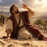 La conversion de saint Paul : Saul sur le chemin de Damas, dans une scène évoquant sa conversion