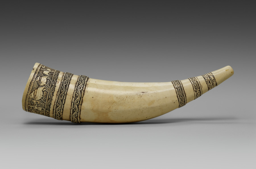 Olifant dit « corne de saint Blaise de Sébaste », objet médiéval associé au souvenir du saint.