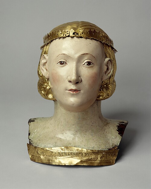 Buste-reliquaire de sainte Julienne de Nicomédie provenant du couvent de Pérouse, vers 1376.