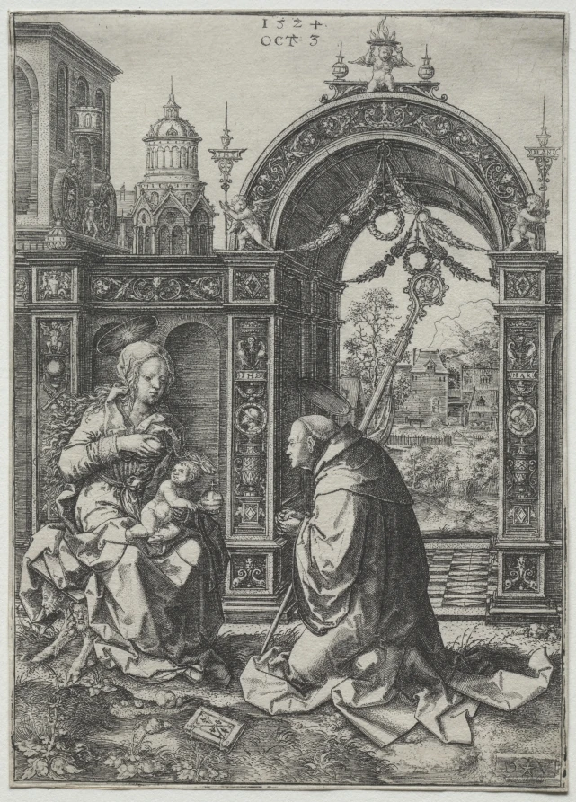 La Vision de saint Bernard de Clairvaux — document conservé au Cleveland Museum of Art.