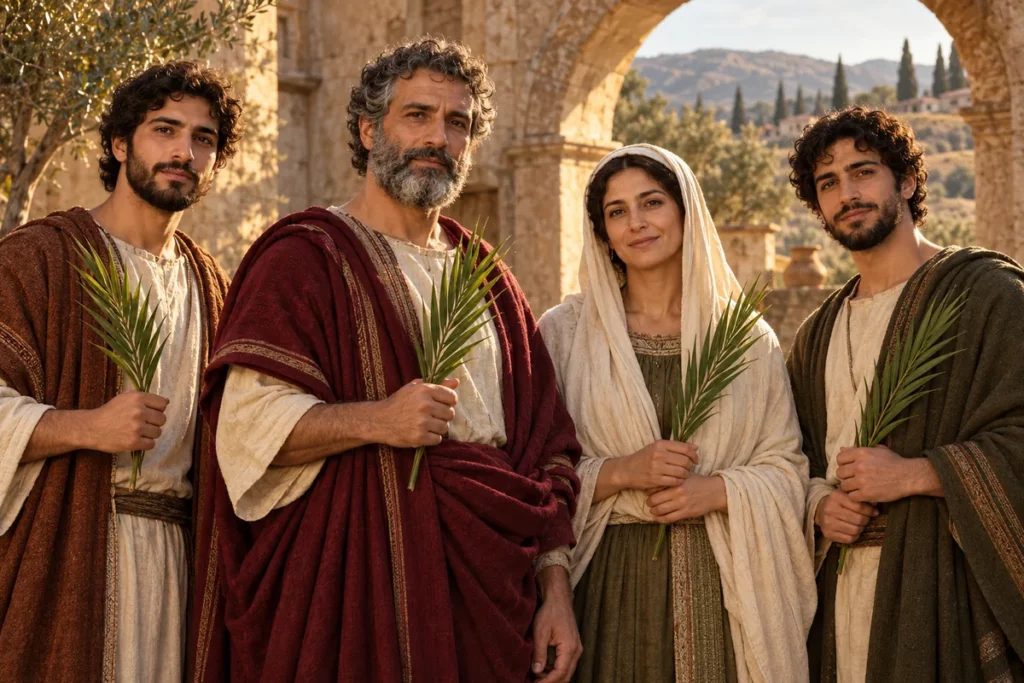 Saint Marius et ses compagnons : Marius, Marthe, Audifax et Abachum, les quatre martyrs romains