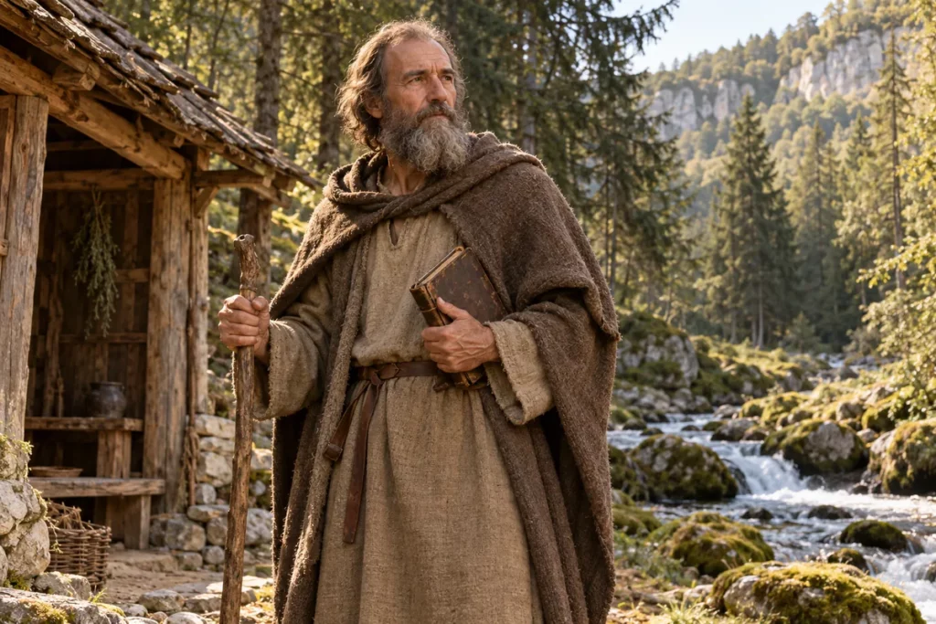 Saint Romain de Condat : histoire du fondateur dans le Jura — fête du 28 février
