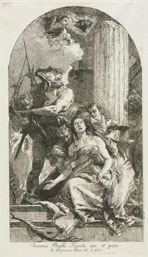Le Martyre de sainte Agathe de Catane — document conservé au Cleveland Museum of Art.